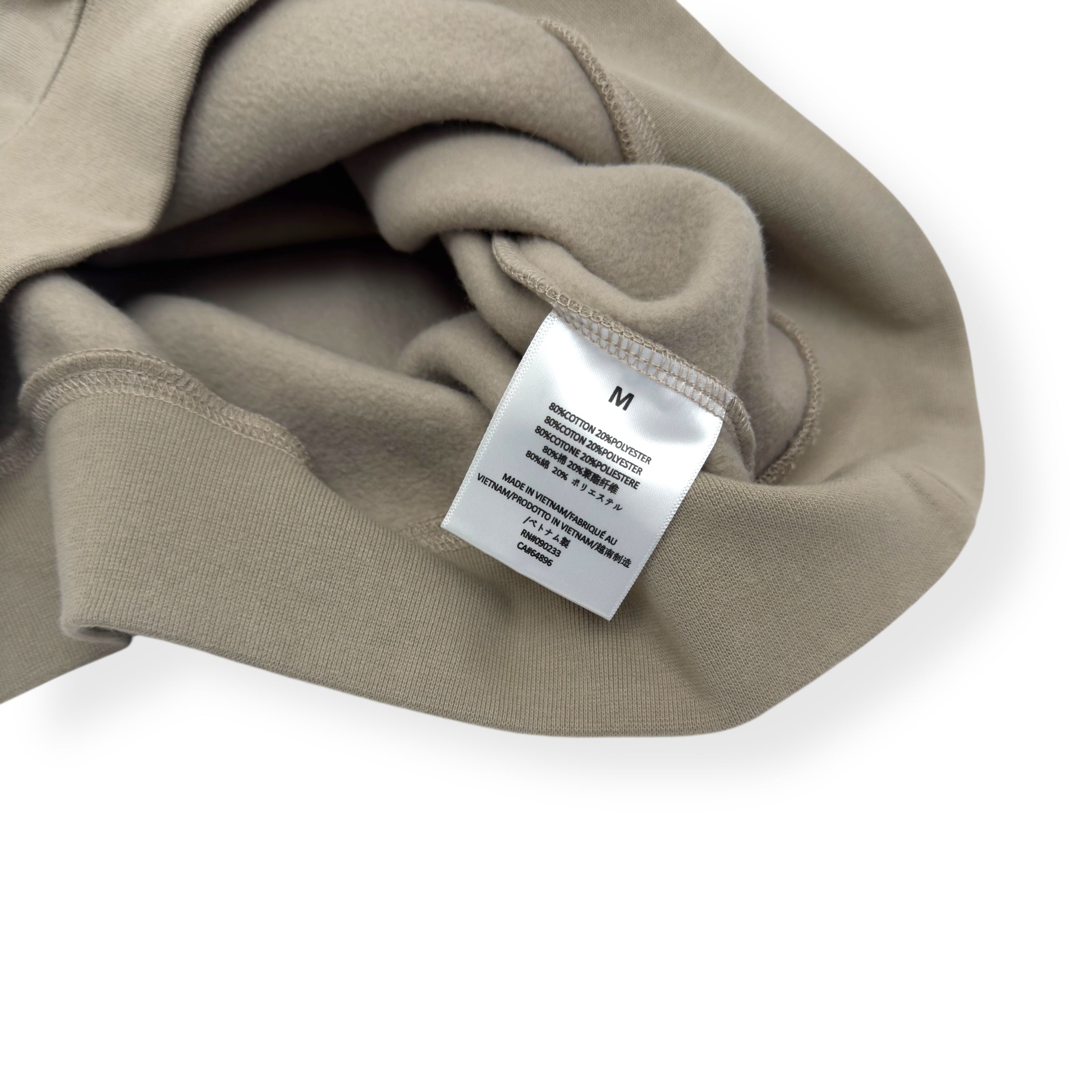 ESSENTIALS FEAR OF GOD PULLOVER V-NECK SWEATER BEIGE M