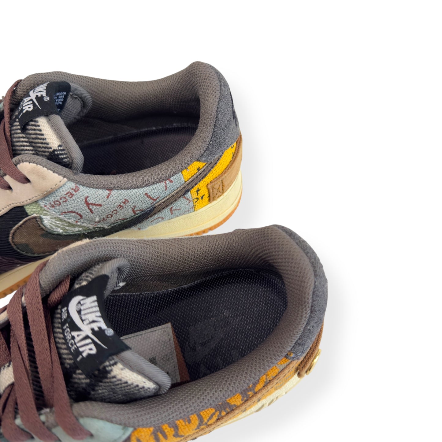 NIKE X TRAVIS SCOTT CACTUS JACK AIR FORCE 1 SNEAKER UK9