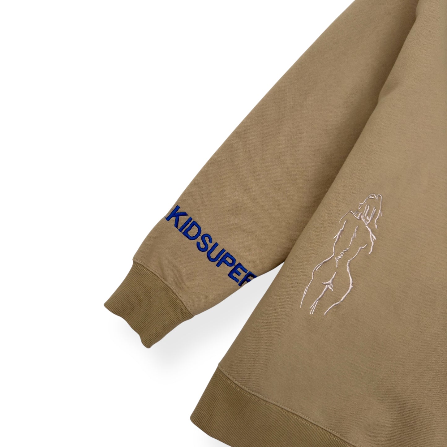 KID SUPER SUPER HOODIE BEIGE L