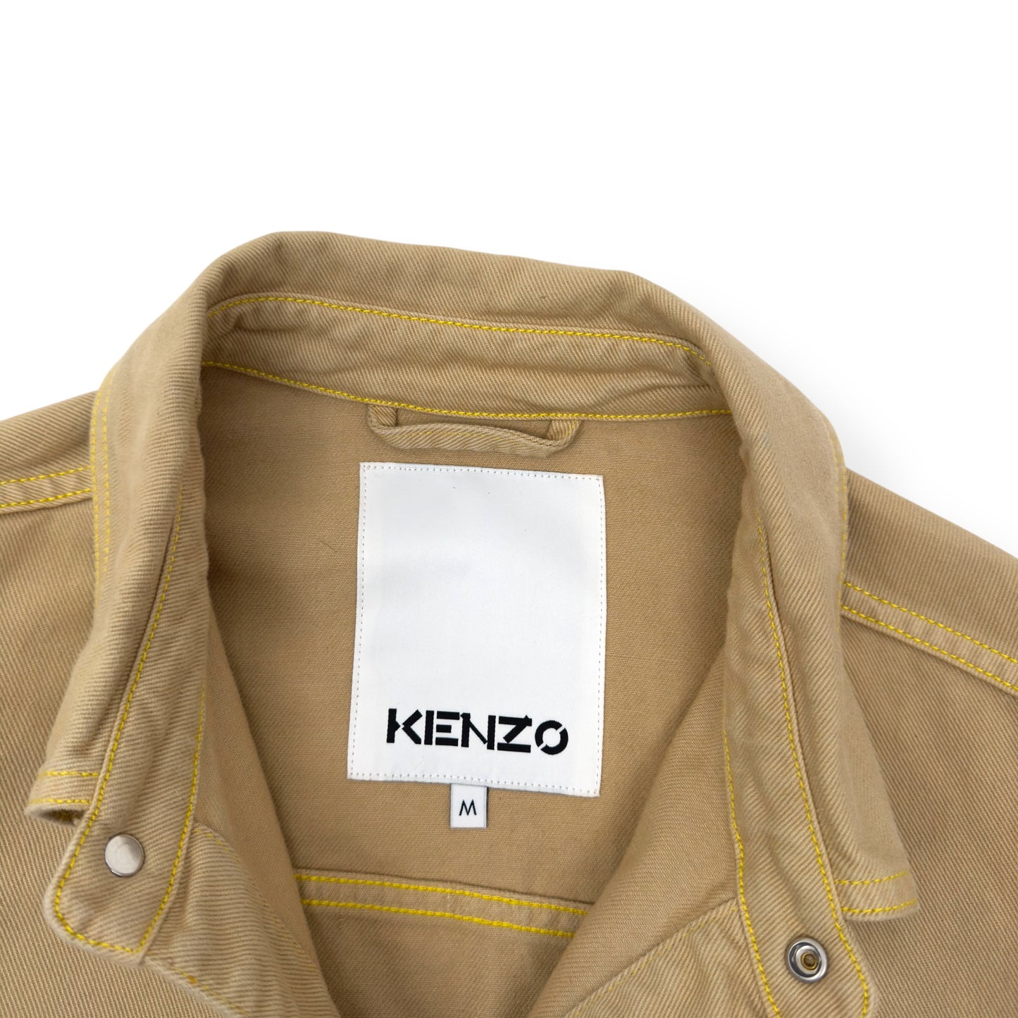 KENZO PARIS OVERSIZED DENIM OVER SHIRT SAND M