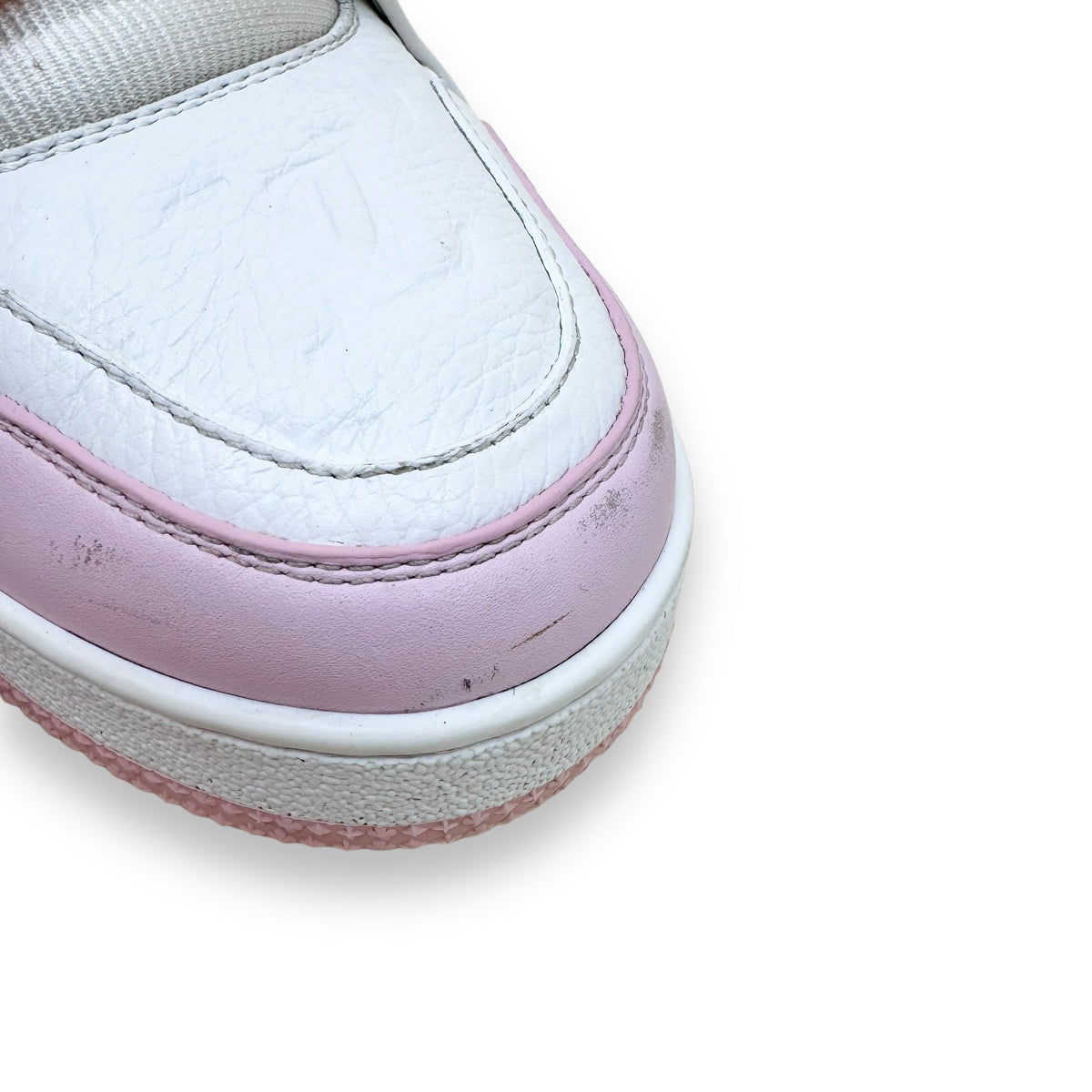 LOUIS VUITTON LEATHER LOW TOP SNEAKER PINK UK6.5