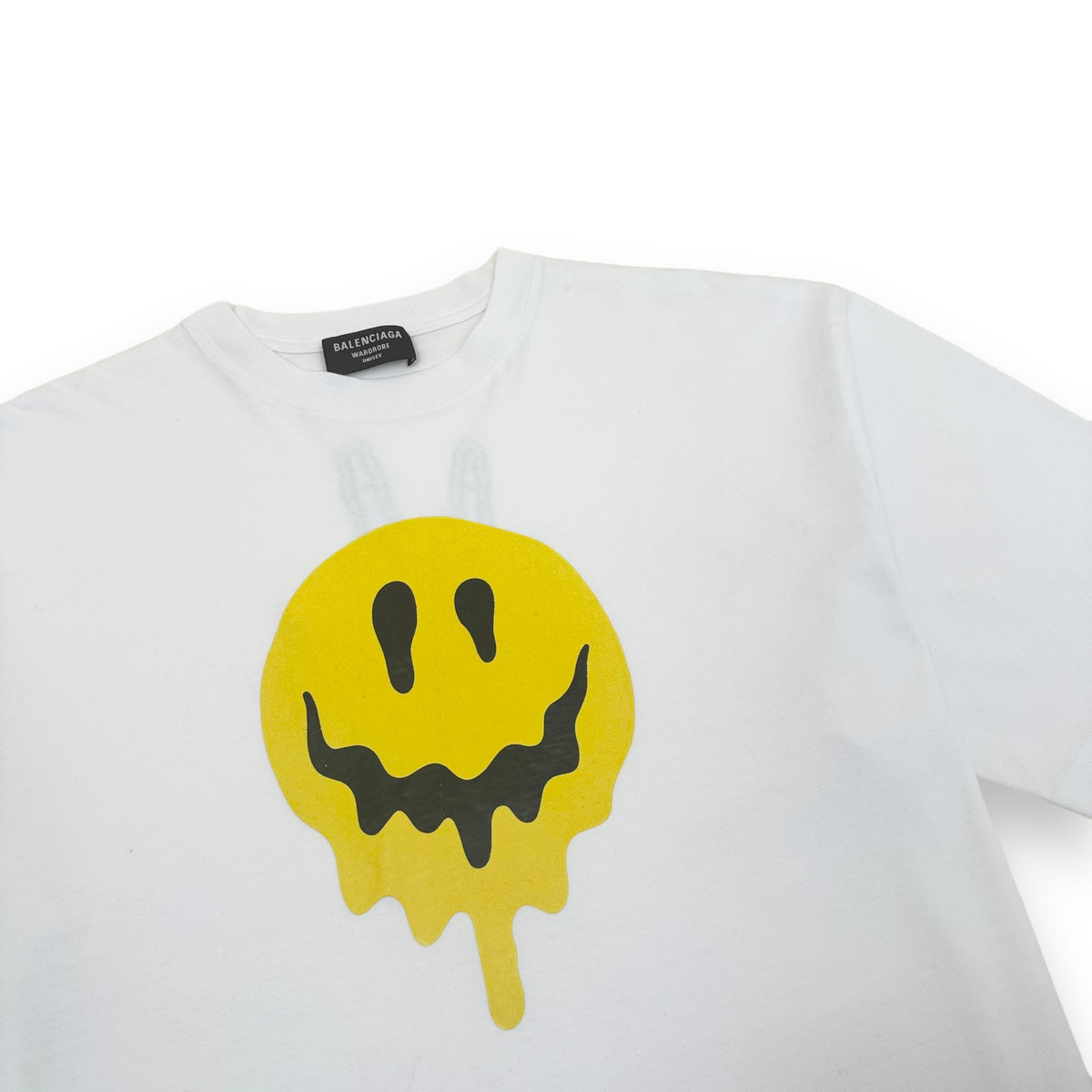 BALENCIAGA OVERSIZED SMILEY T-SHIRT WHITE M