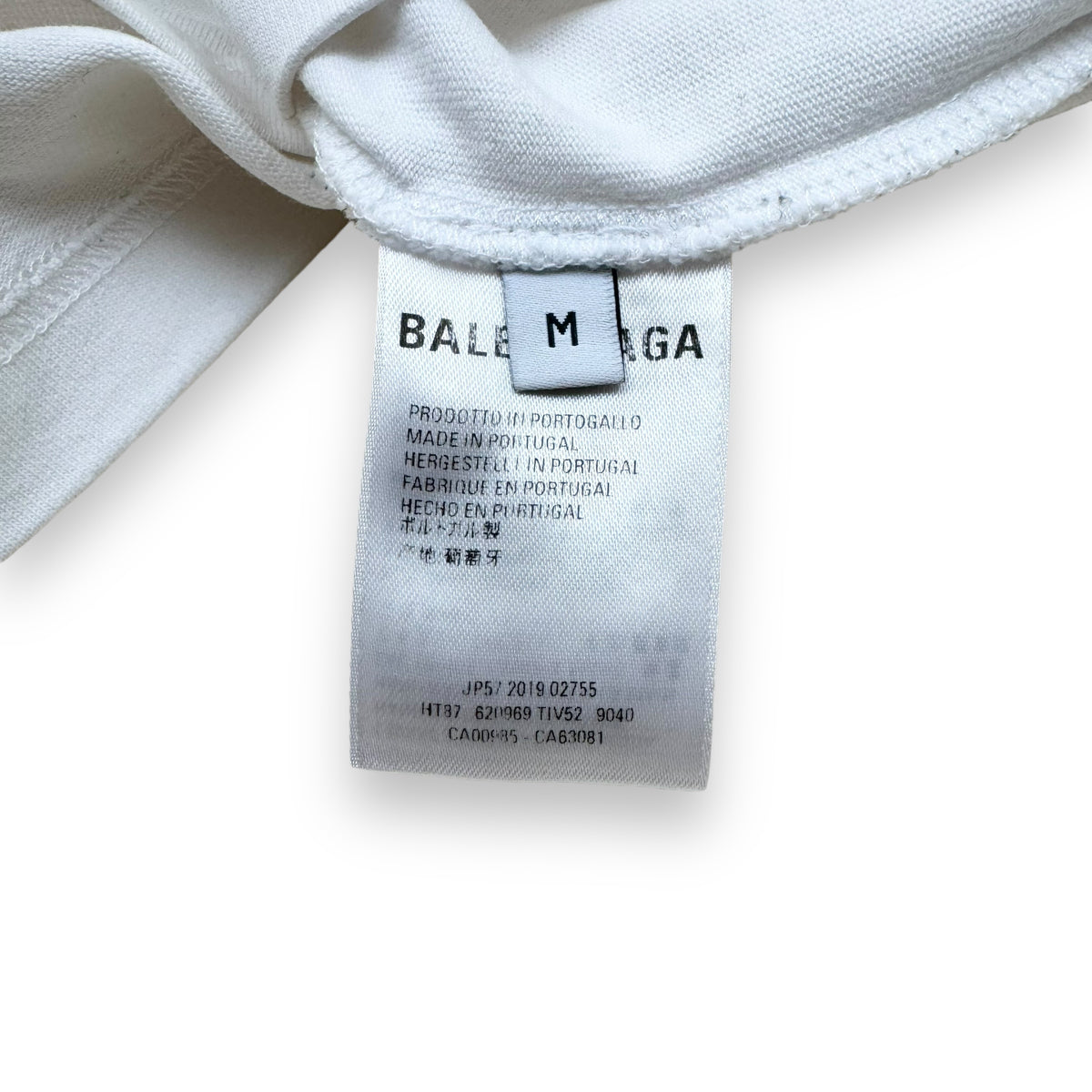BALENCIAGA POLITICAL LOGO T-SHIRT WHITE M