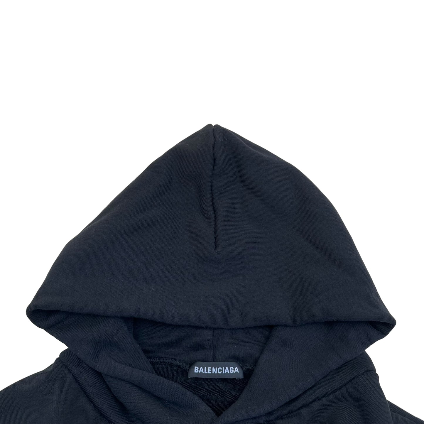 BALENCIAGA OVERSIZED CREDIT CARD LOGO HOODIE BLACK S