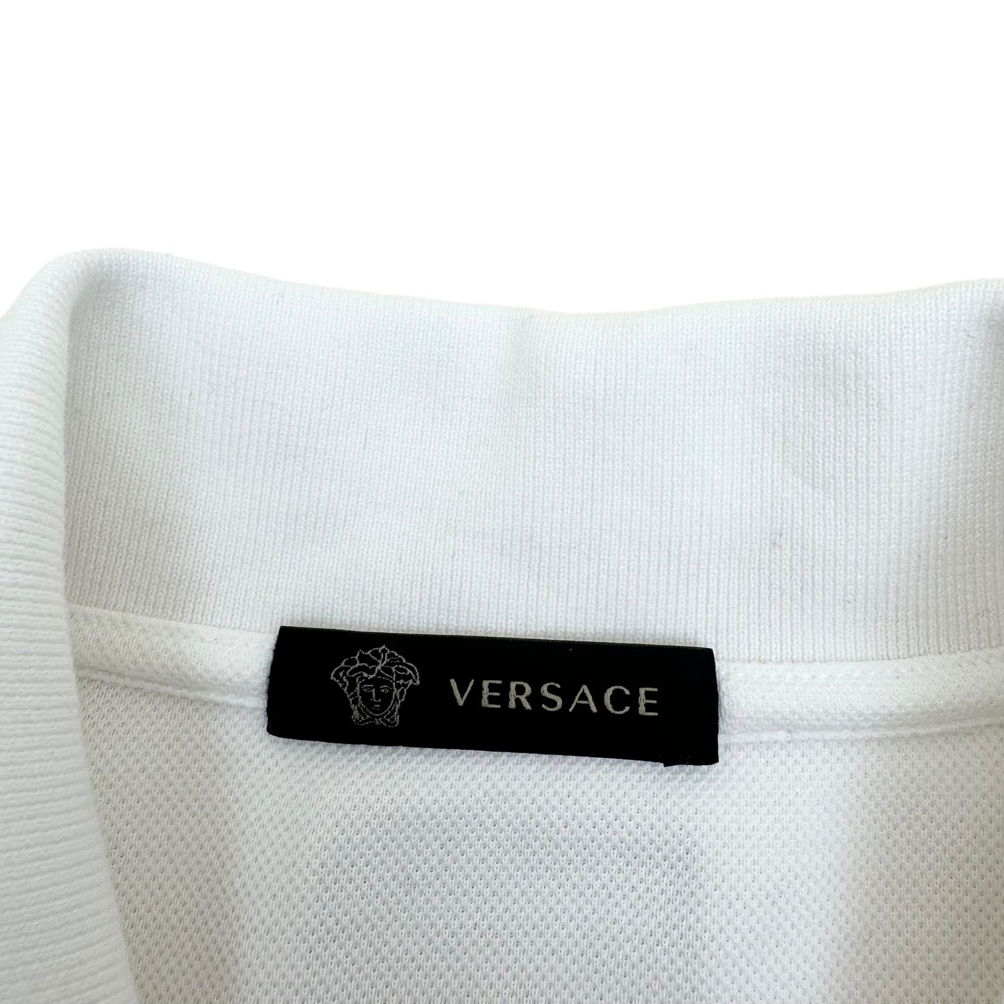VERSACE POLO SHIRT WHITE XL