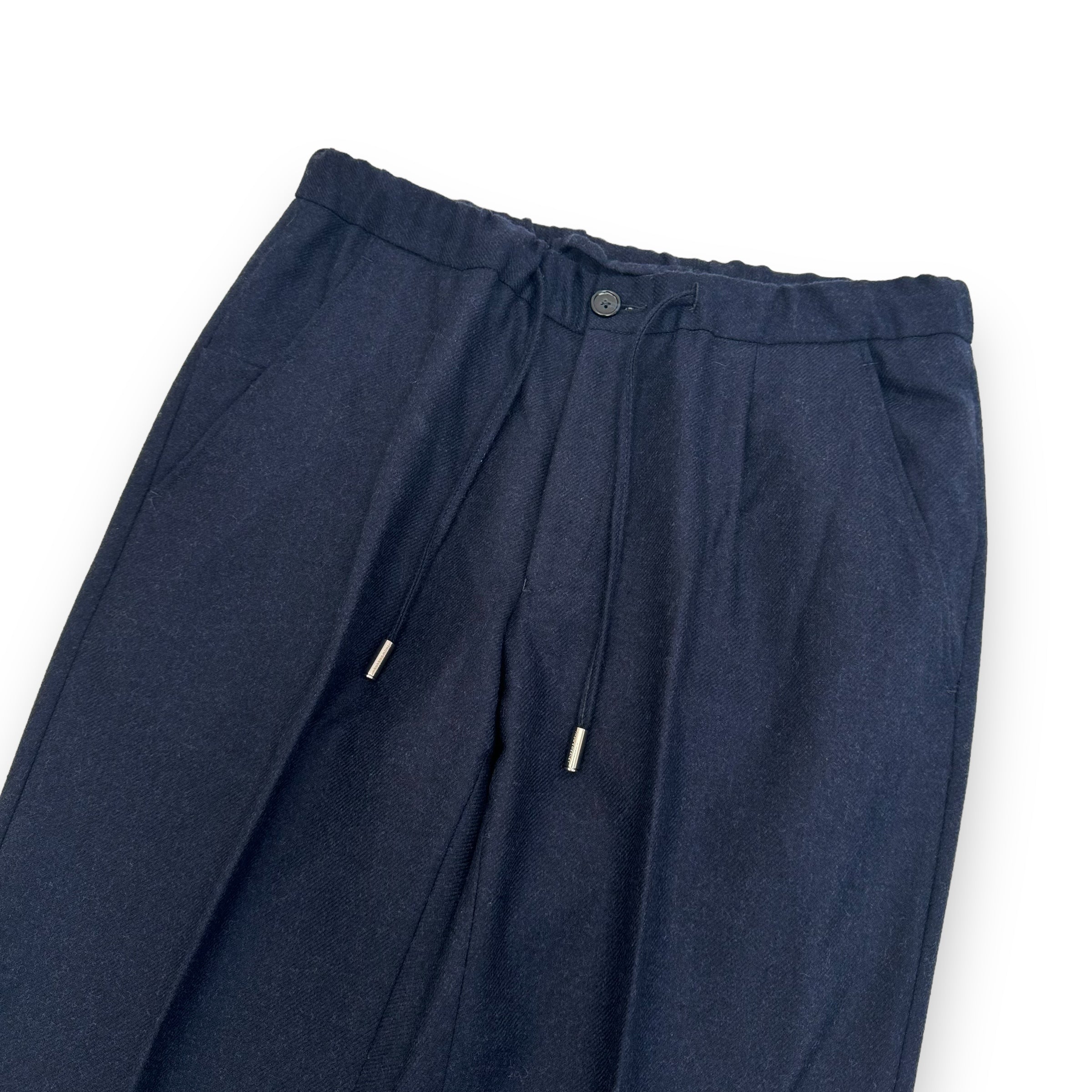 THOM SWEENEY WOOL / CASHMERE DRAWSTRING TROUSERS L