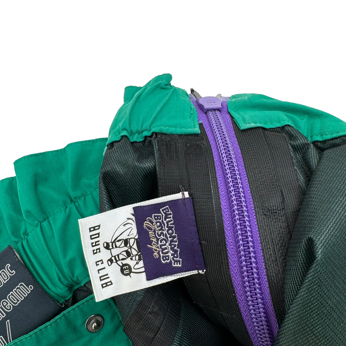 BILLONAIRE BOYS CLUB LOGO TECHNICAL TROUSERS GREEN / PURPLE S