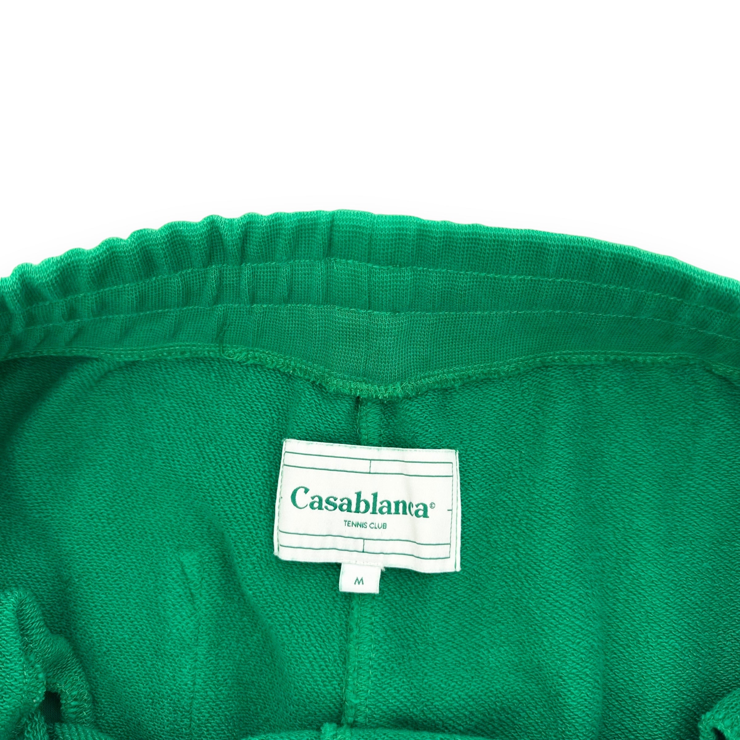 CASABLANCA SCARF SWEATPANTS GREEN M