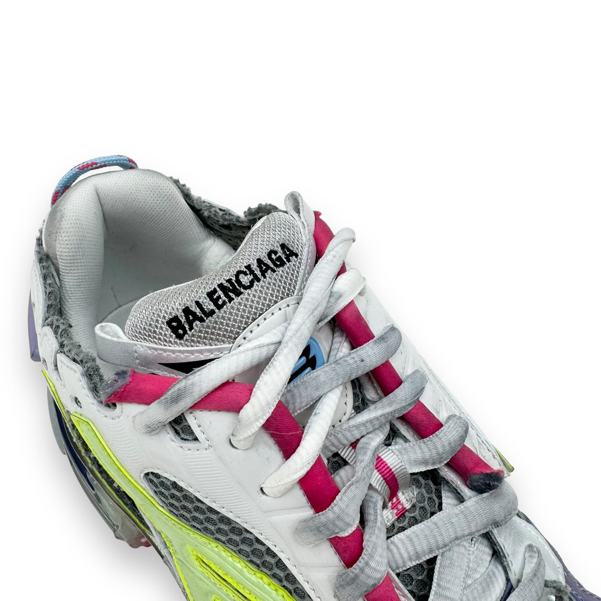 BALENCIAGA RUNNER SNEAKER GREY / PURPLE / GREEN UK11