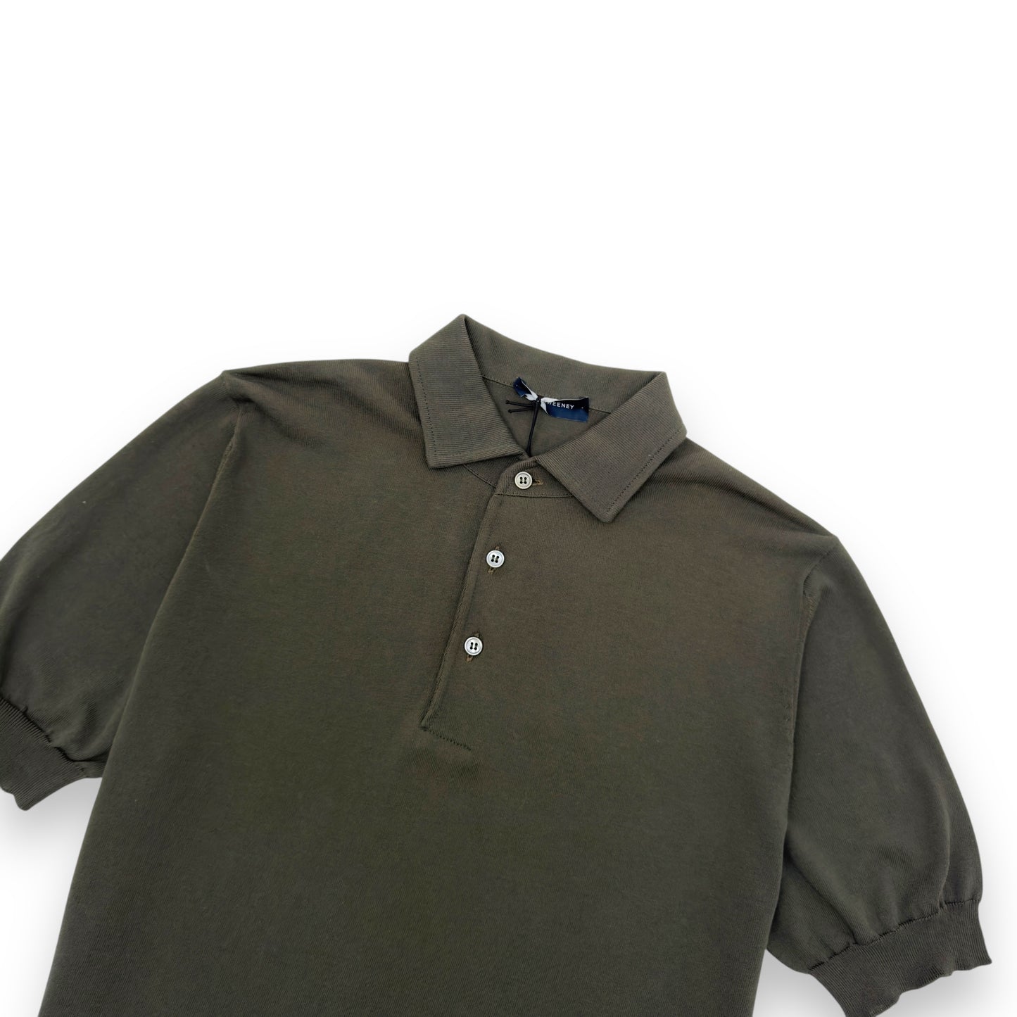 THOM SWEENEY COTTON POLO SHIRT GREEN M