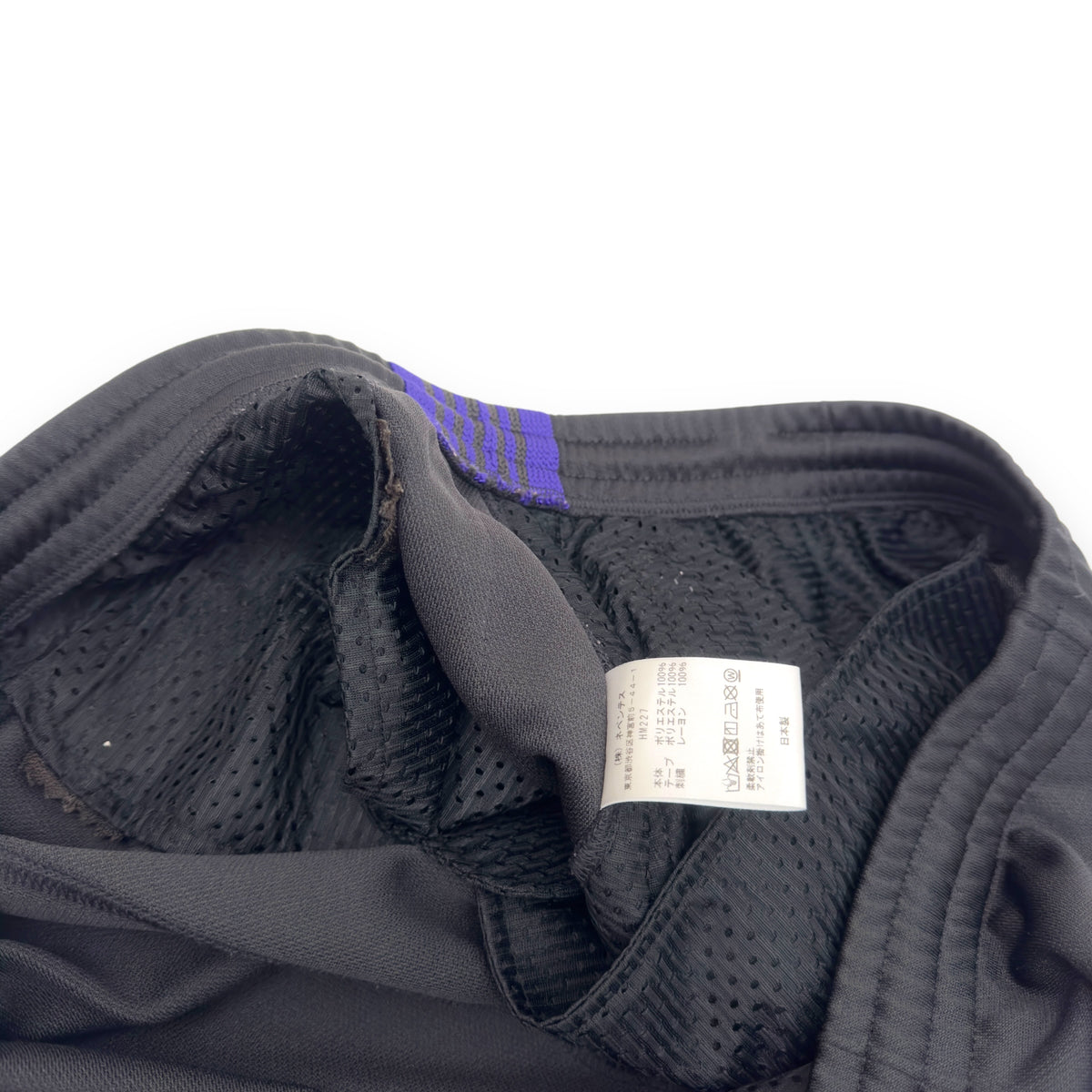 NEEDLES TRACK PANTS BLACK / PURPLE XL