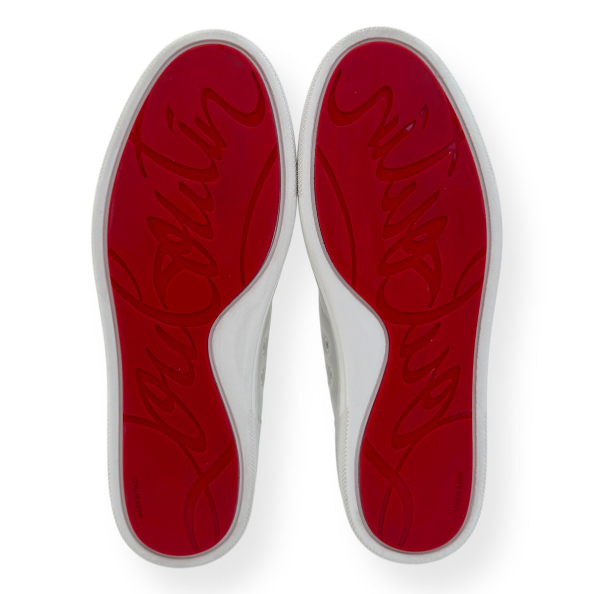 CHRISTIAN LOUBOUTIN HAPPYRUI SPIKE SNEAKER WHITE UK8