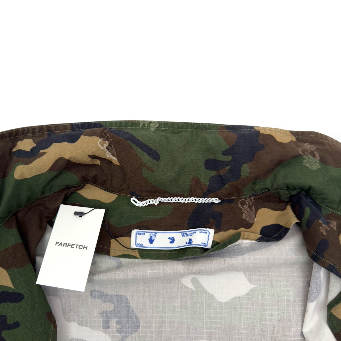 OFF-WHITE LOGO CAMO FIELD JACKET CAMO M