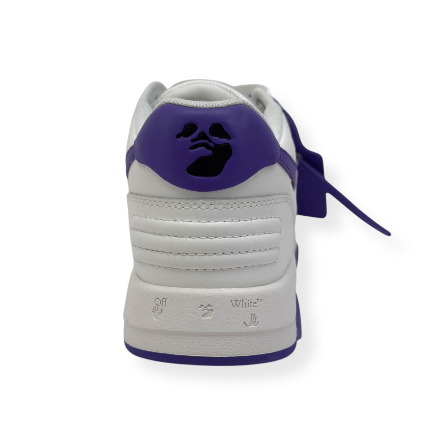 OFF-WHITE WOMENS OUT OF OFFICE LOW TOP SNEAKER WHITE / PURPLE 38 / UK5