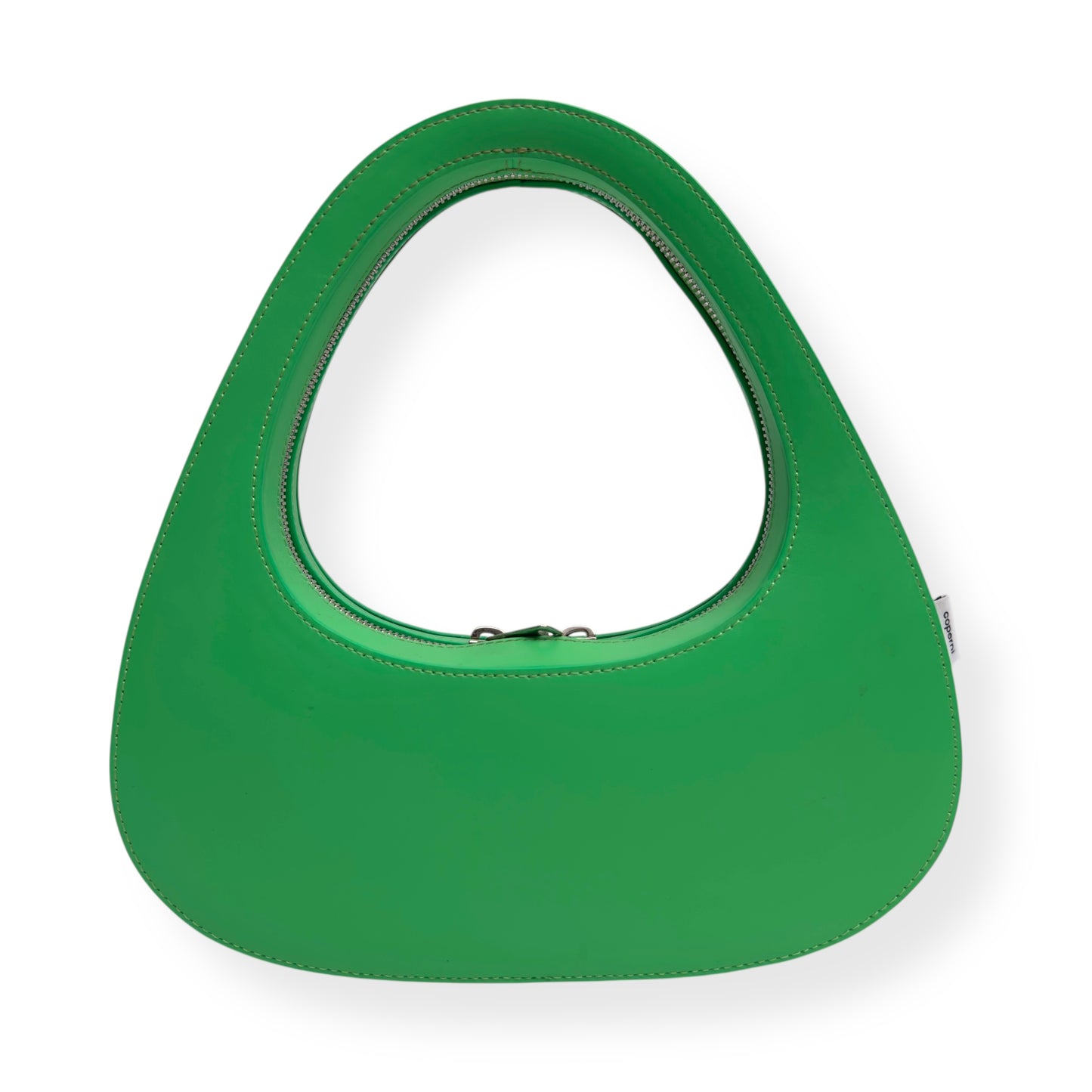 COPERNI SWIPE LEATHER TOP HANDLE BAG GREEN S