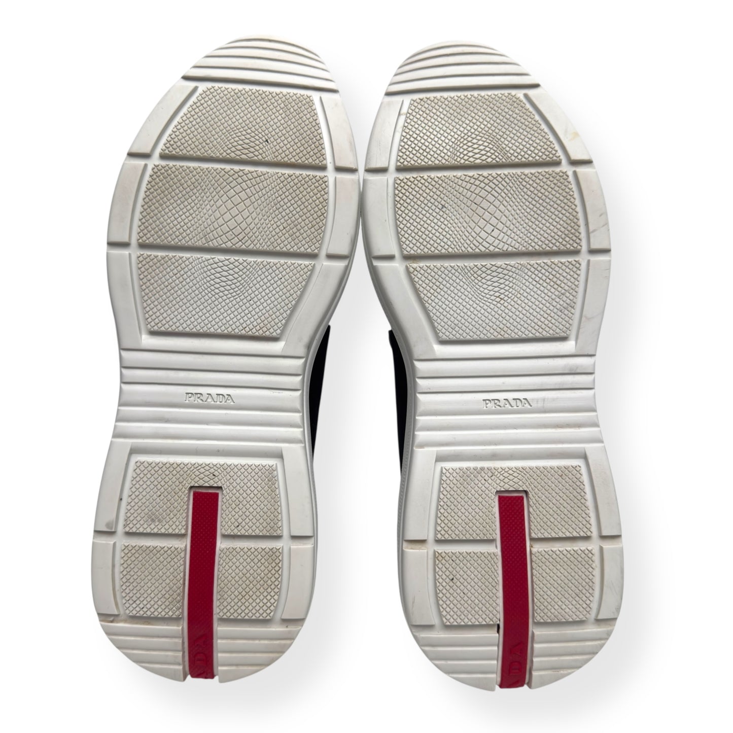 PRADA AMERICAS CUP LOW TOP SNEAKER BLACK / WHITE 37.5 / UK4.5