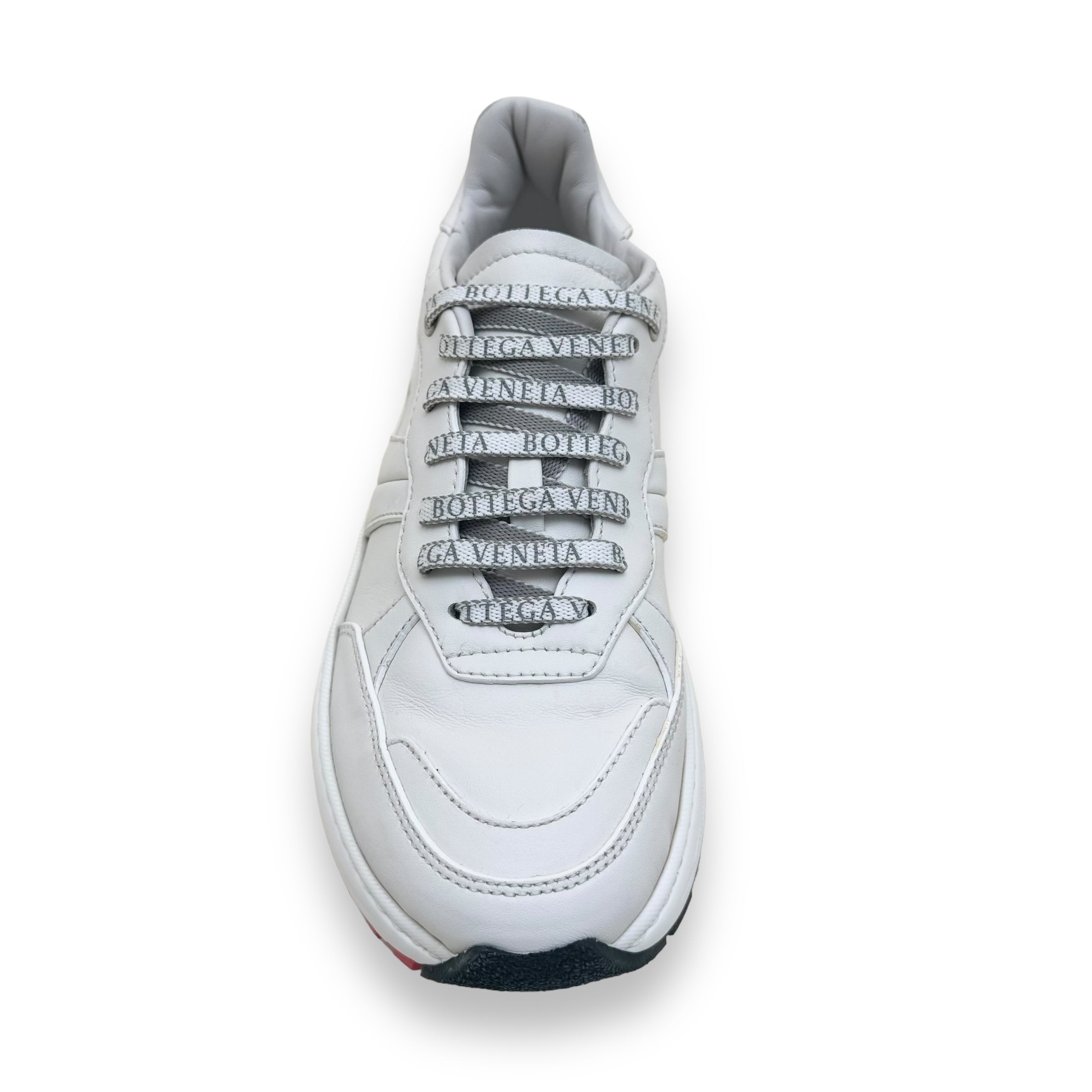 BOTTEGA VENETA SPEEDSTER LEATHER SNEAKER WHITE UK6.5