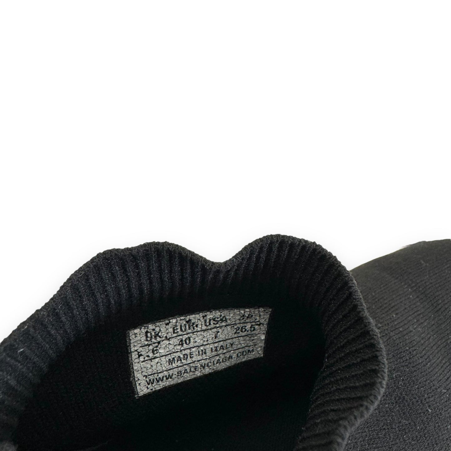 BALENCIAGA SPEED SNEAKER BLACK / WHITE UK6