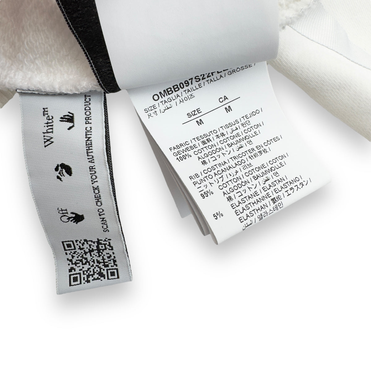 OFF-WHITE METAL ARROW HOODIE WHITE / BLUE M