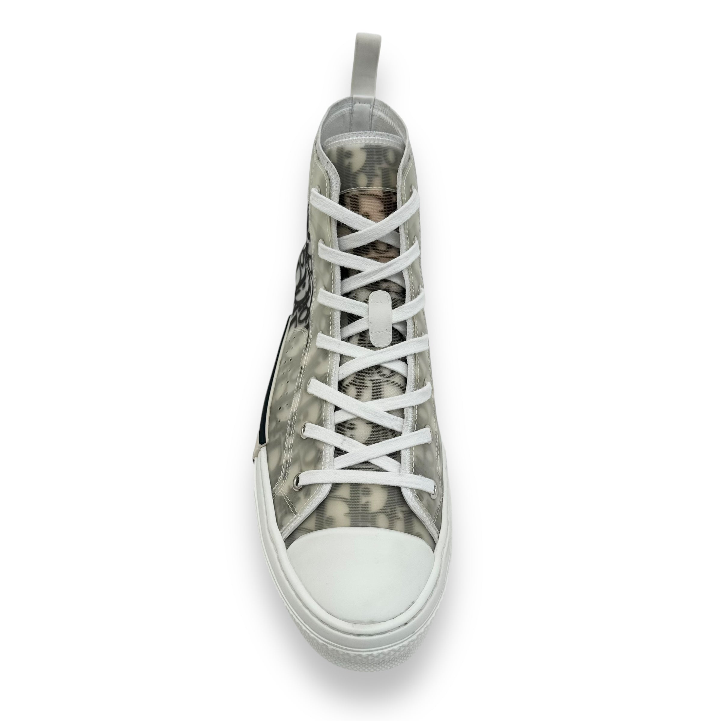 DIOR B23 OBLIQUE HIGH TOP SNEAKER BLACK / WHITE UK10