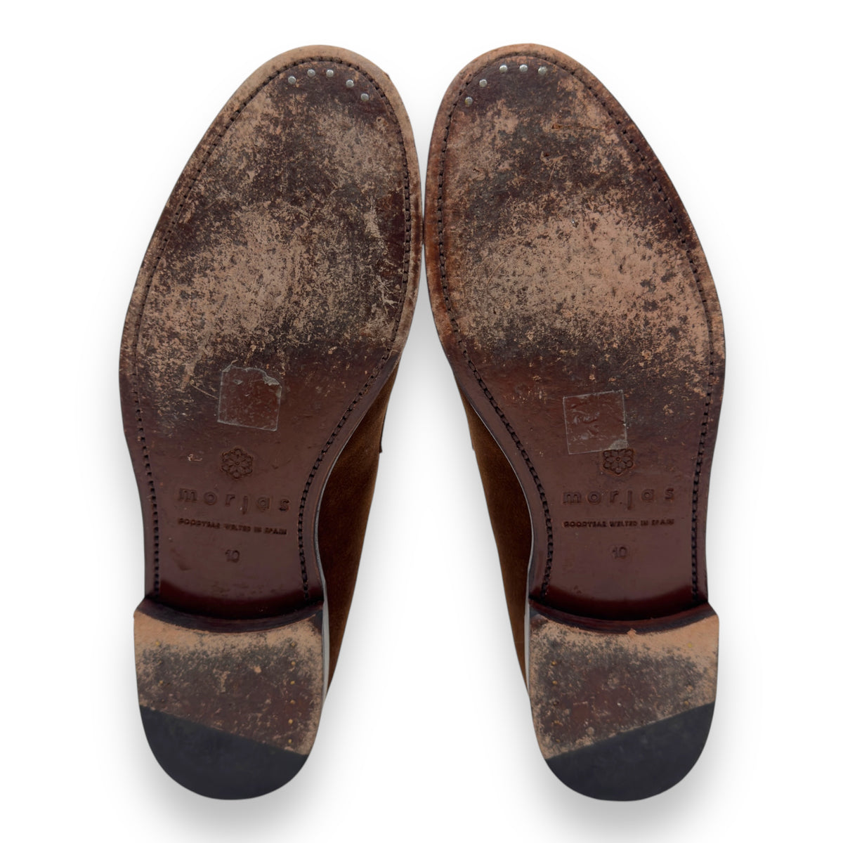 MORJAS SUEDE ‘THE PENNY LOAFER’ BROWN UK10