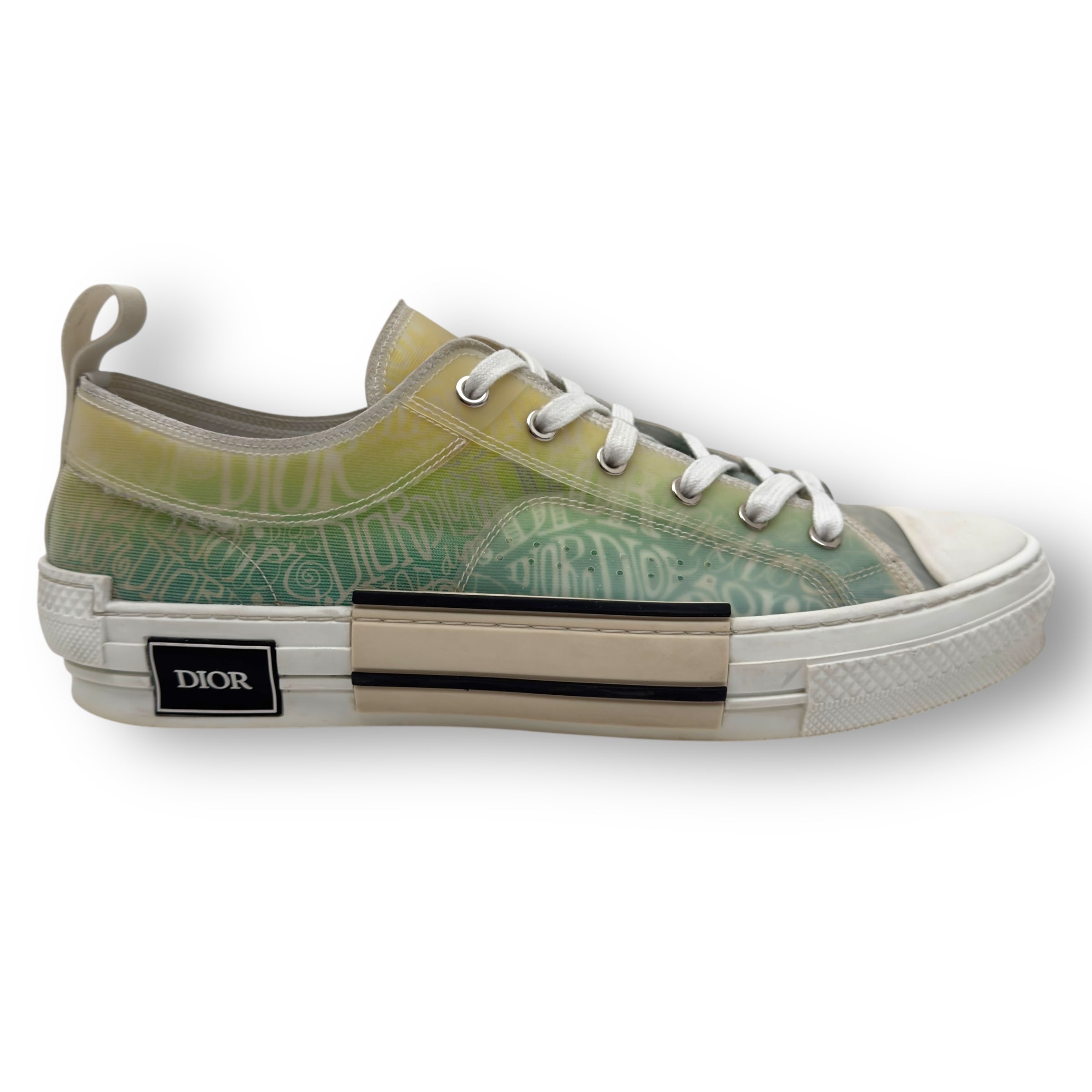 DIOR X SHAWN STUSSY B23 LOW-TOP SNEAKER BLUE / GREEN EU45 / UK11