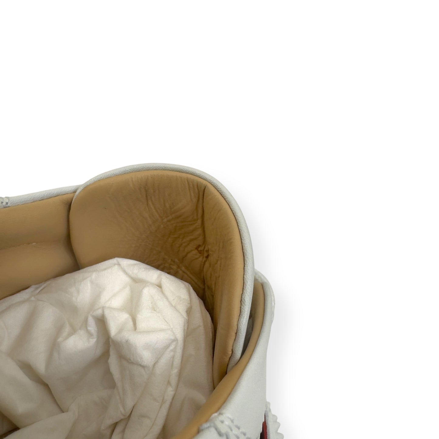 CHRISTIAN LOUBOUTIN HAPPYRUI SPIKE SNEAKER WHITE UK8