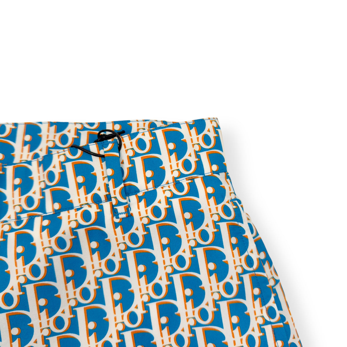 DIOR OBLIQUE BERMUDA MONOGRAM SILK SHORTS BLUE 48 / M