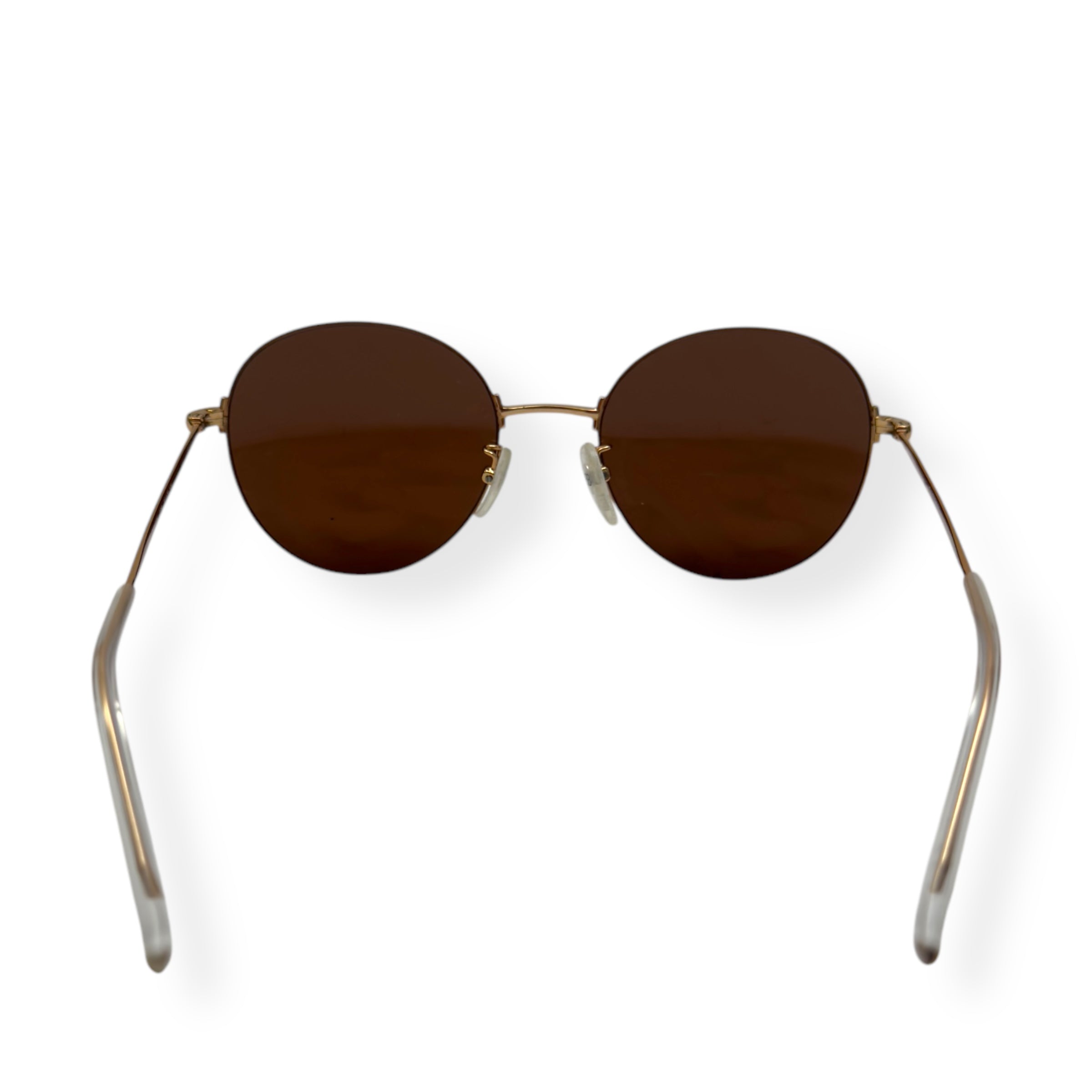 BALENCIAGA SUNGLASSES BROWN / GOLD