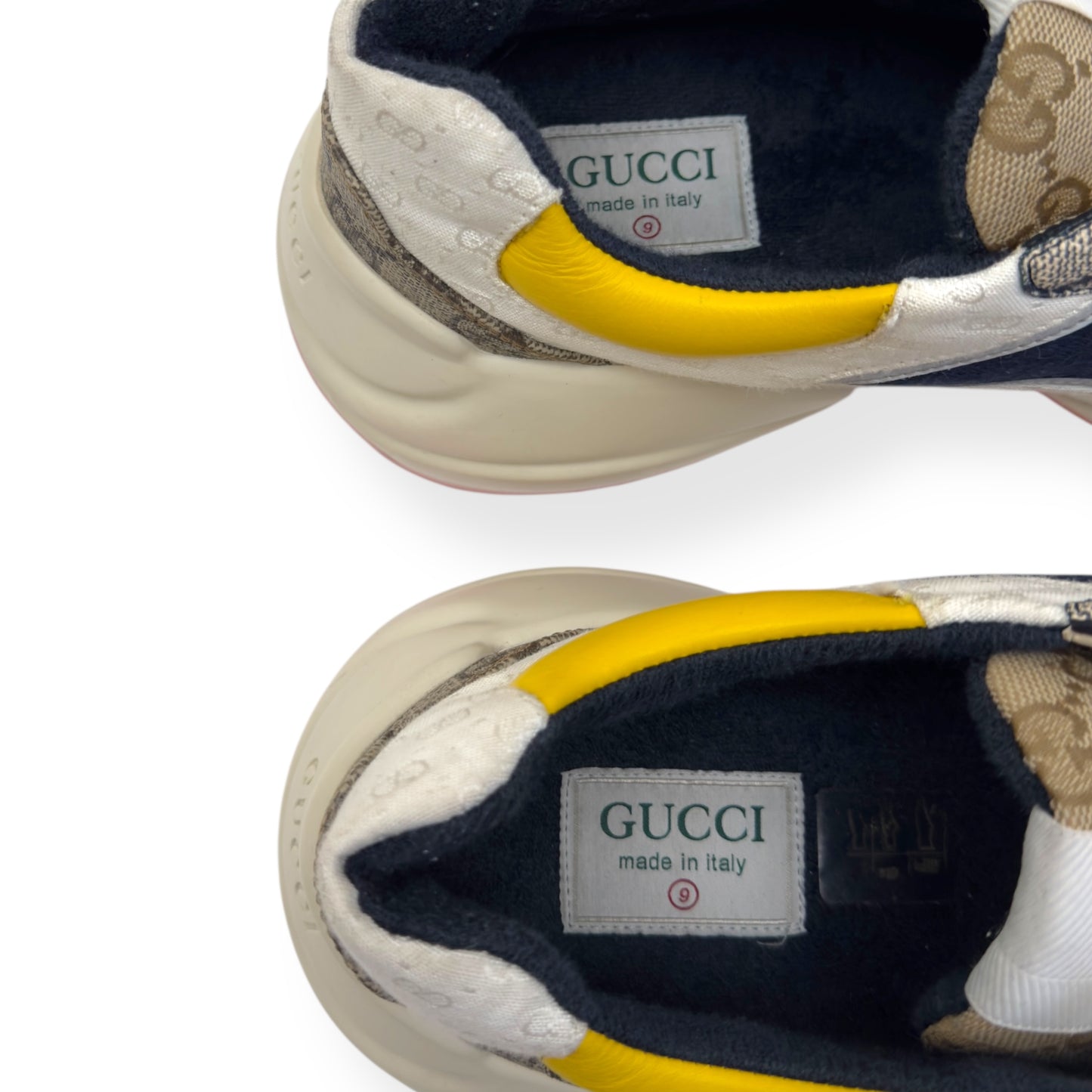 GUCCI GG RHYTON SNEAKER BEIGE / EBONY UK9