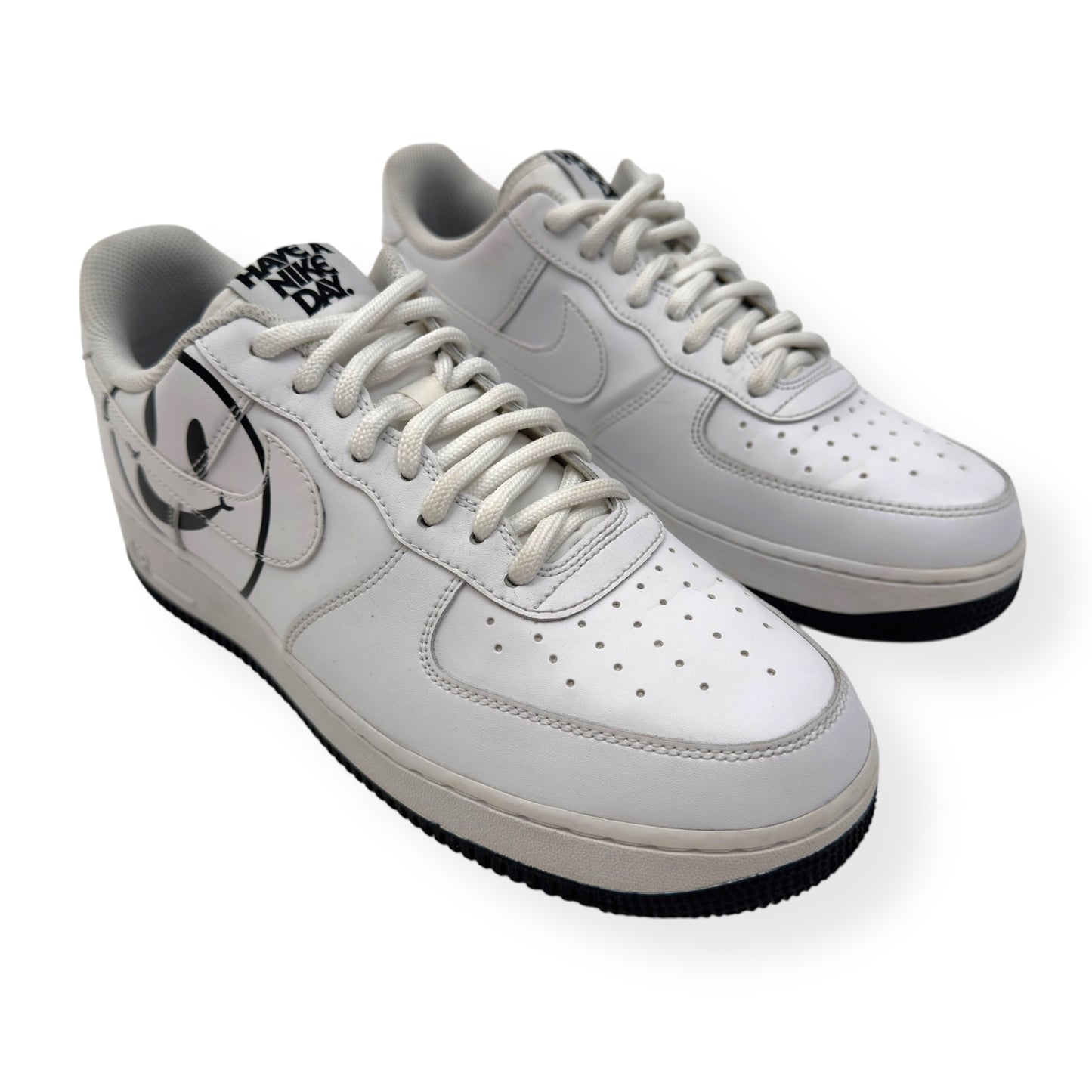 NIKE AIRFORCE 1 LOW TOP SNEAKER ‘HAVE A NICE DAY’ WHITE UK9.5