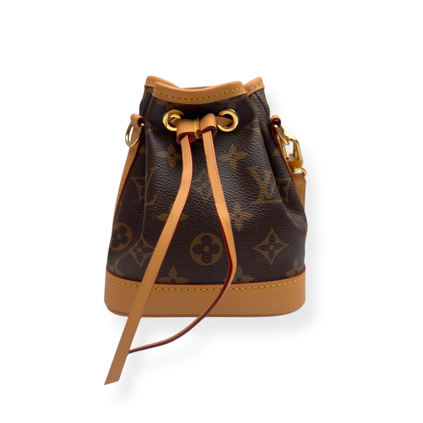 LOUIS VUITTON NANO NOÉ MONOGRAM CANVAS BAG BROWN MINI