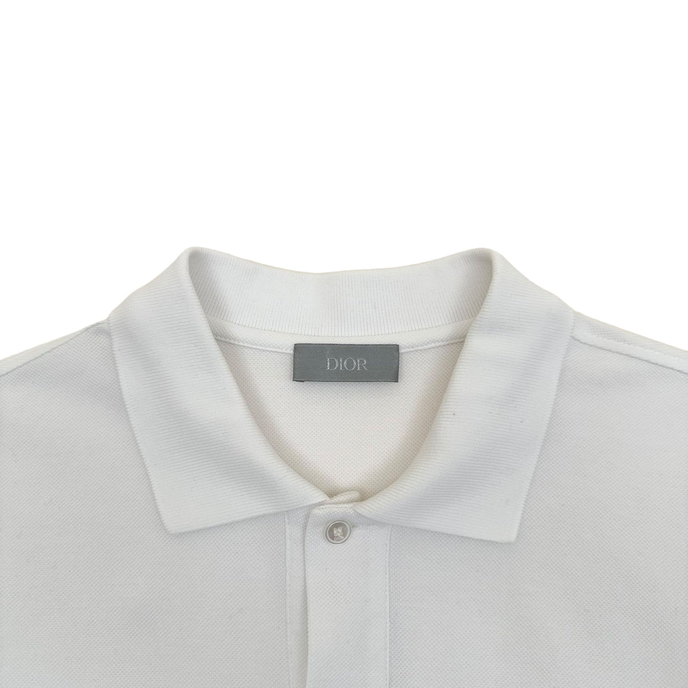 DIOR CD POLO SHIRT WHITE M