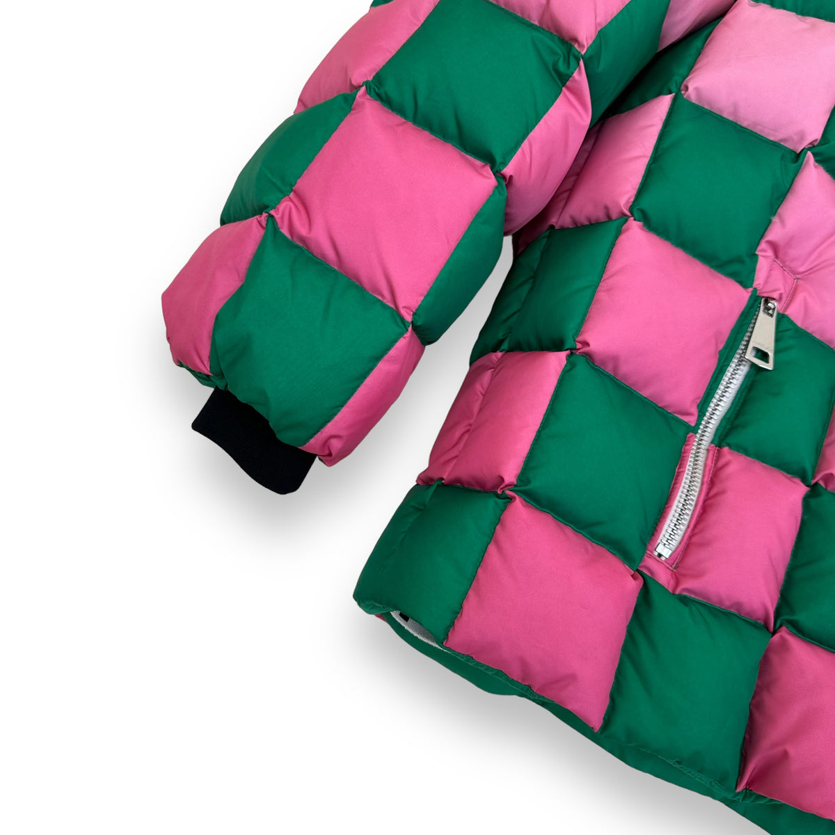 KHRISJOY PUFF KHRISMAN DAMIER SHADE DOWN PUFFER JACKET MULTICOLOURED L