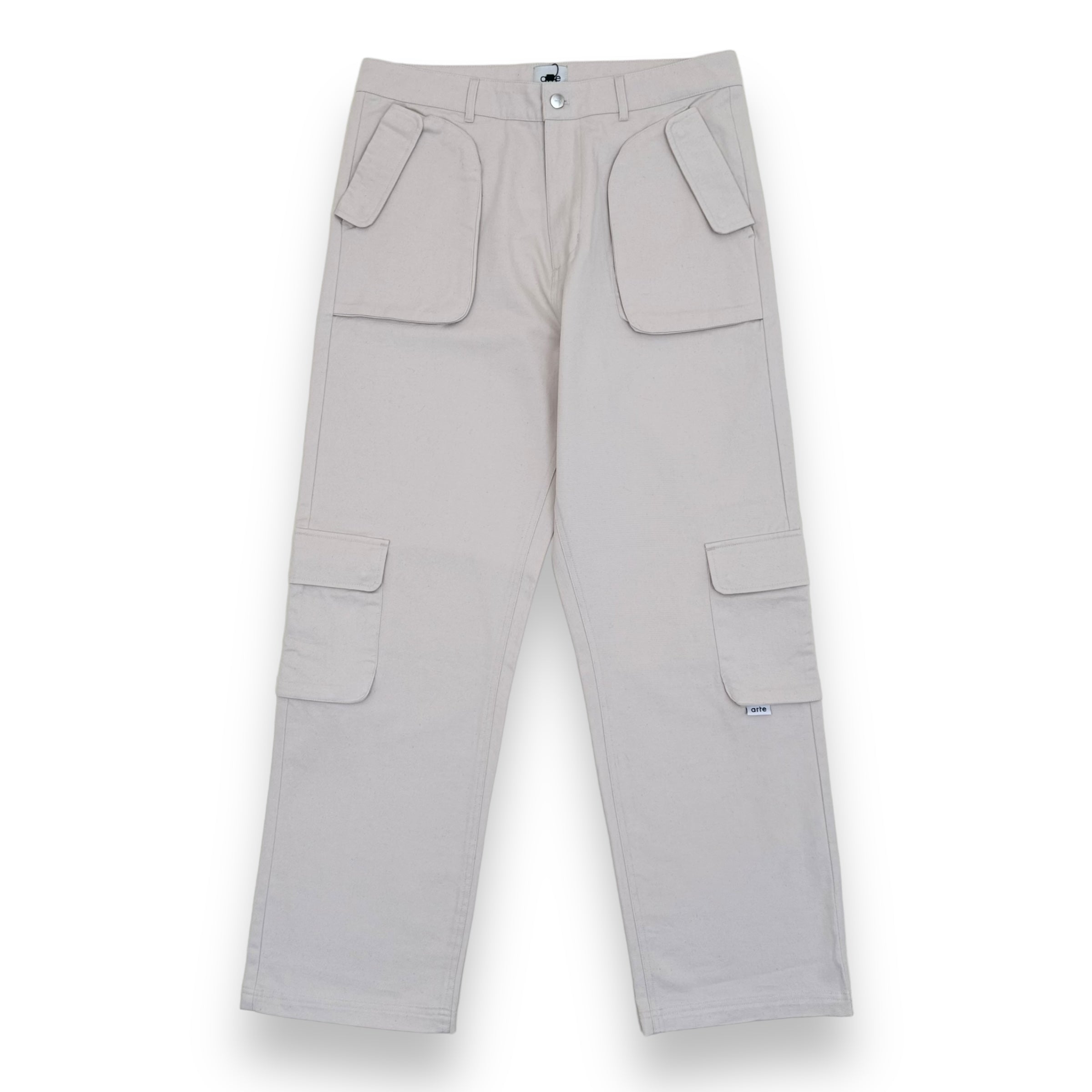 ARTE JADEN CARGO TROUSERS CREAM 36W