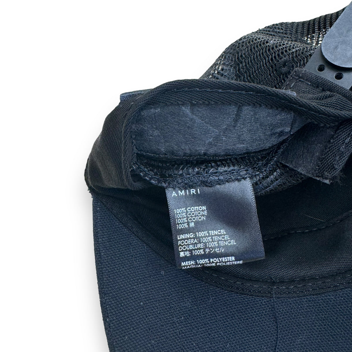 AMIRI LOS ANGELES TRUCKER CAP BLACK O/S