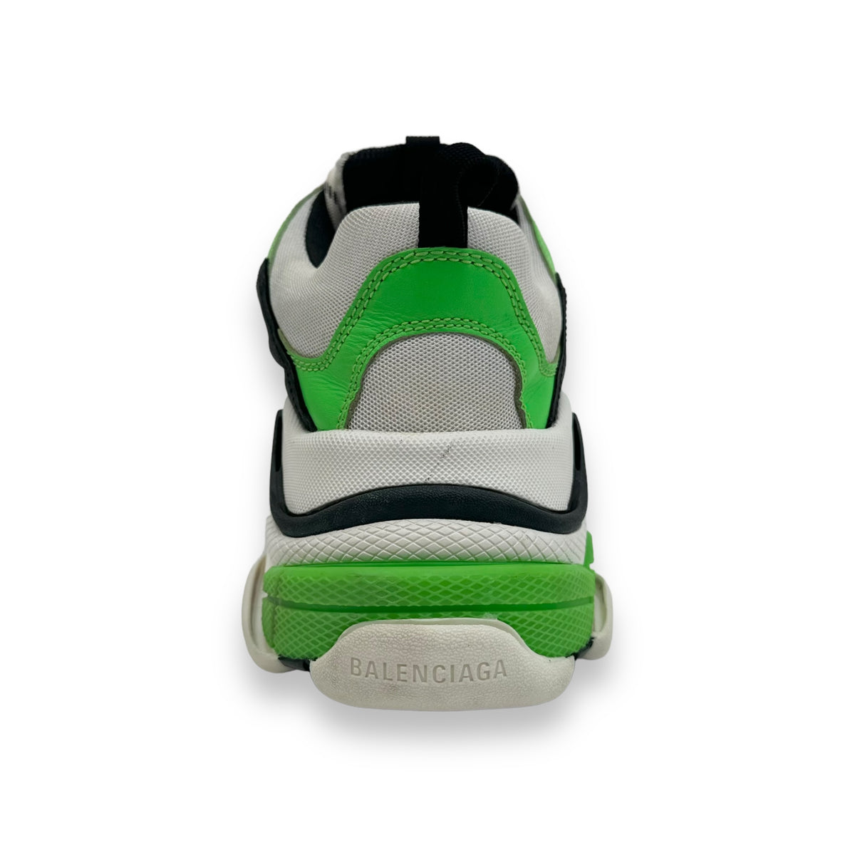 BALENCIAGA TRIPLE S SNEAKER BLACK / GREEN / WHITE UK8