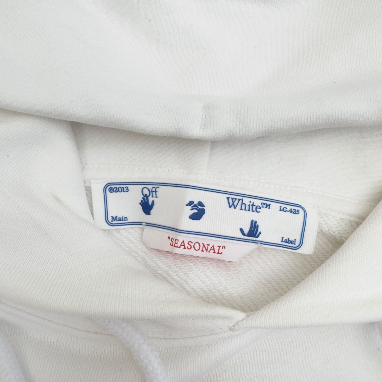 OFF-WHITE METAL ARROW HOODIE WHITE / BLUE M