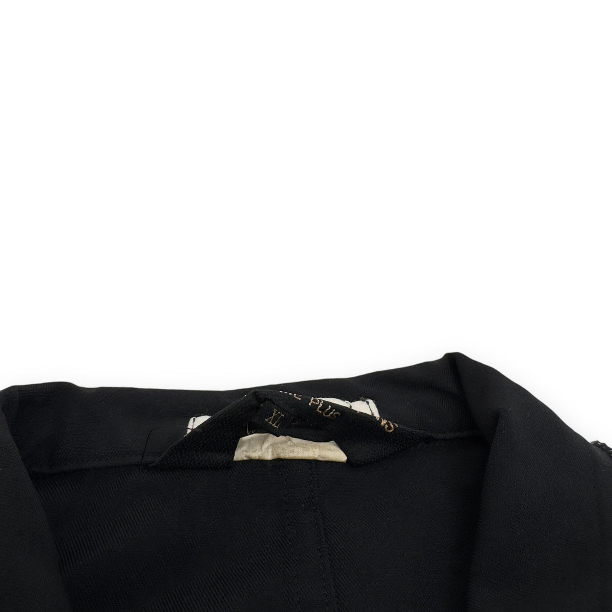 COMME DES GARÇONS HOMME PLUS SINGLE BREASTED CRINKLE COAT BLACK XL