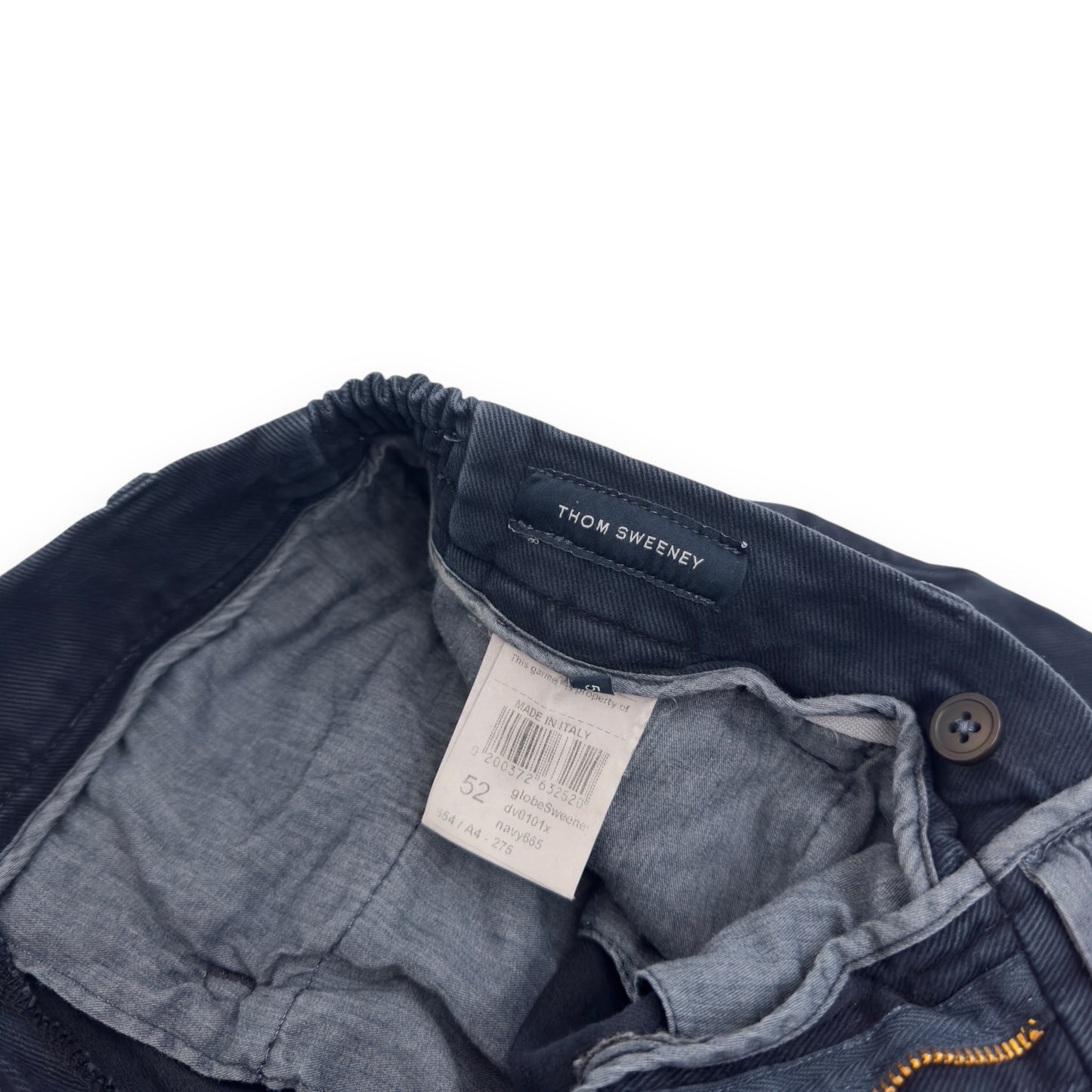 THOM SWEENEY COTTON TROUSERS BLUE 32”