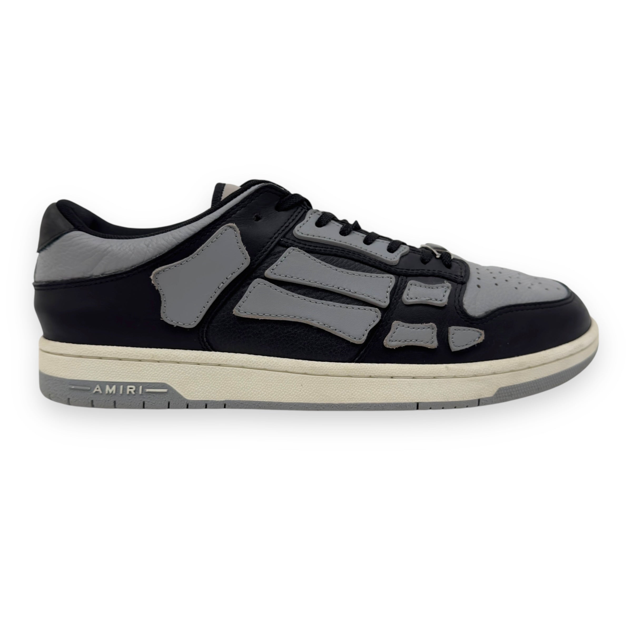 AMIRI SKEL LOW TOP SNEAKER BLACK / GREY UK11