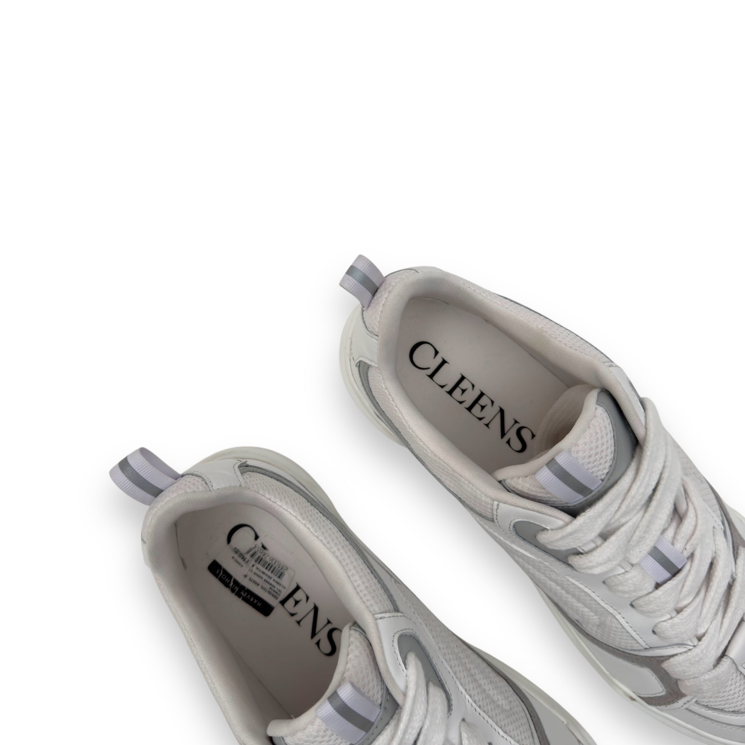 CLEENS ESSENTIALS SKATE SNEAKER FROST WHITE UK11