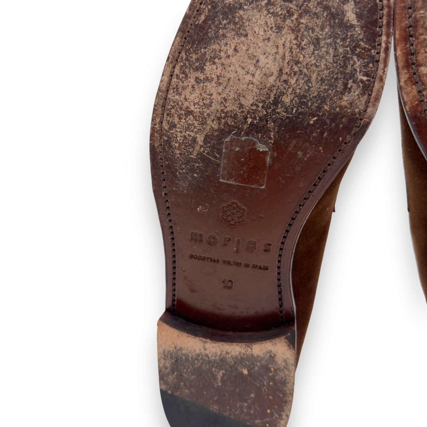 MORJAS SUEDE ‘THE PENNY LOAFER’ BROWN UK10