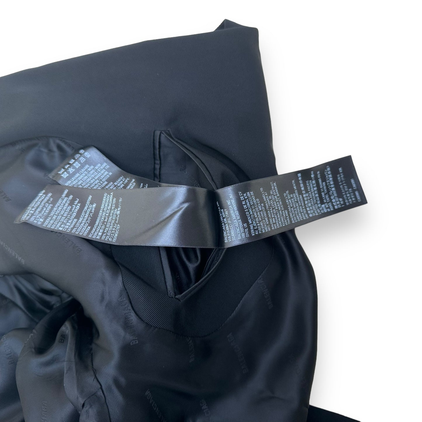 BALENCIAGA X ADIDAS OVERSIZED STRIPED SUIT JACKET BLACK XS