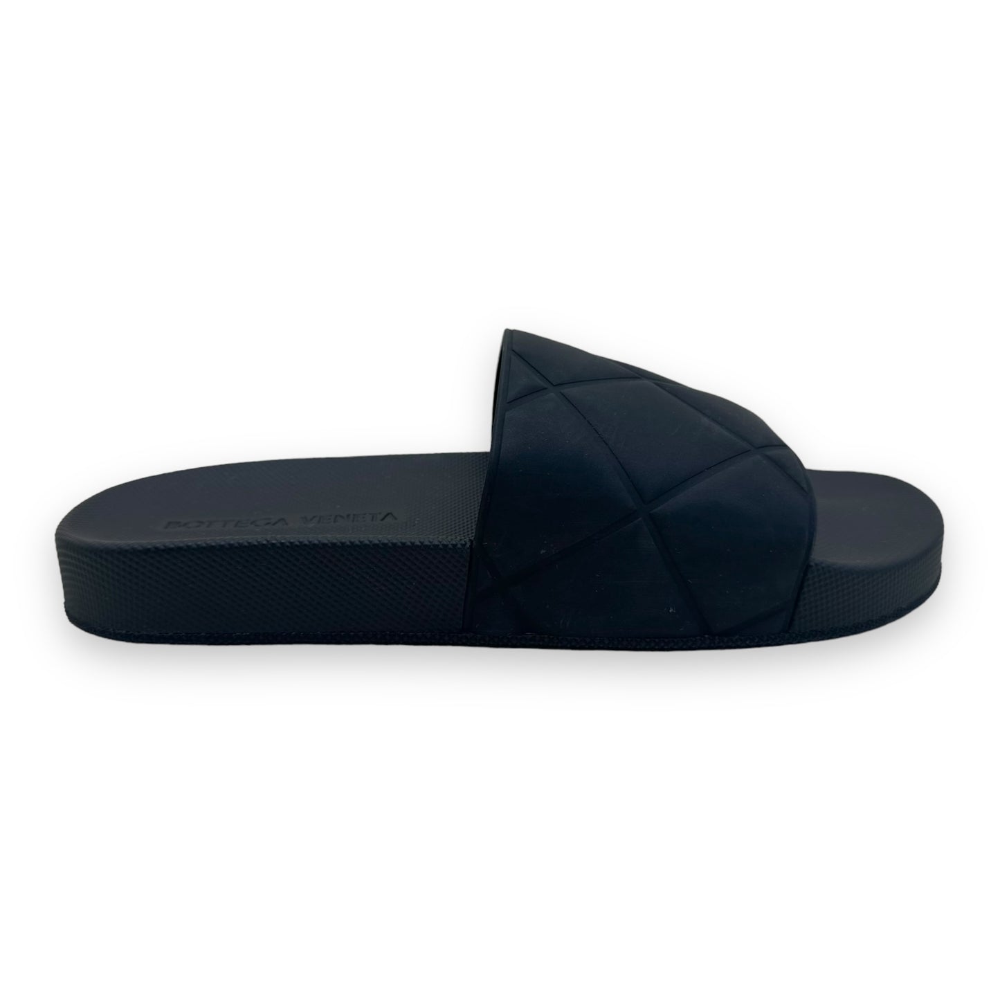 BOTTEGA VENETA QUILTED SLIDES BLACK UK7