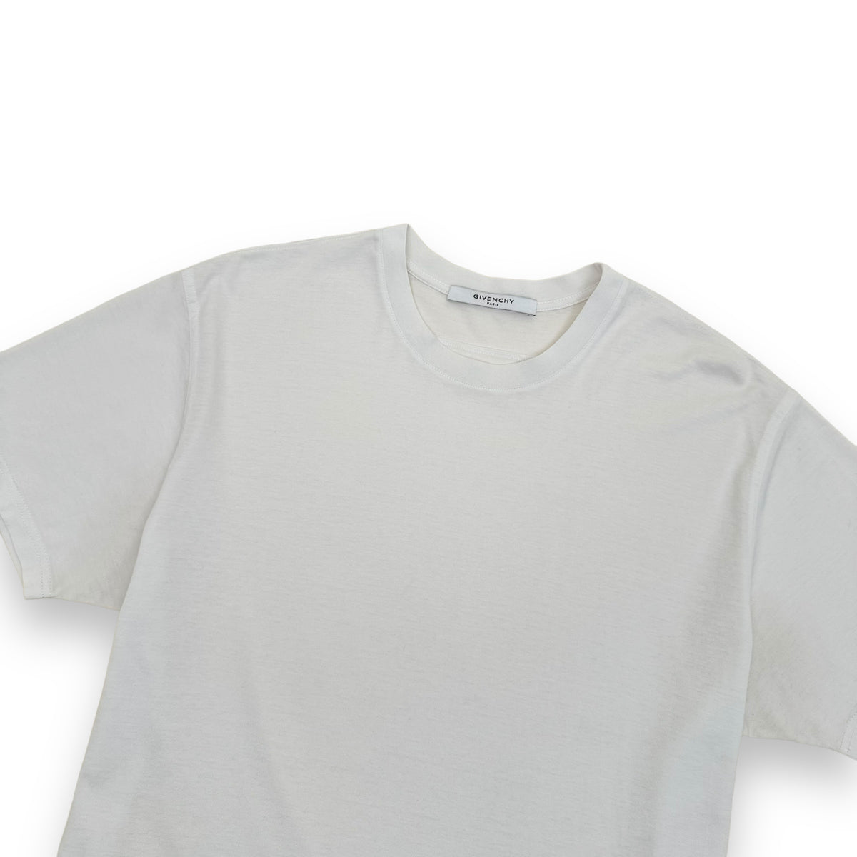 GIVENCHY OVERSIZED LOGO COTTON T-SHIRT WHITE XS