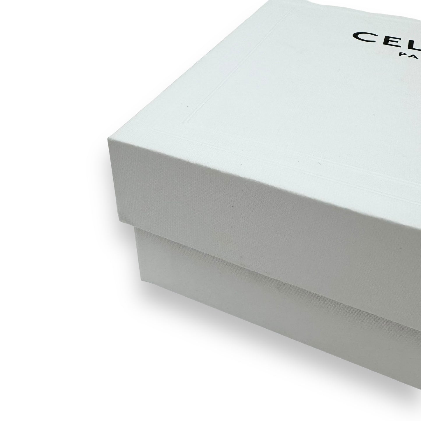 CELINE LEATHER BELT BLACK / SILVER 85