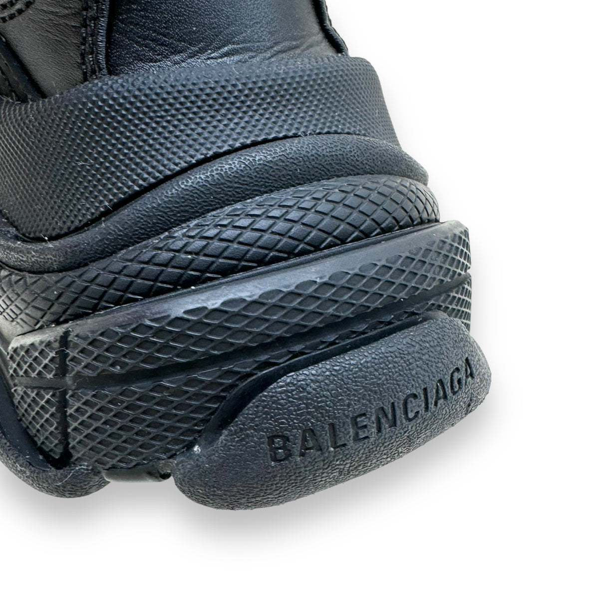 BALENCIAGA TRIPLE S ALL OVER SNEAKER BLACK UK8