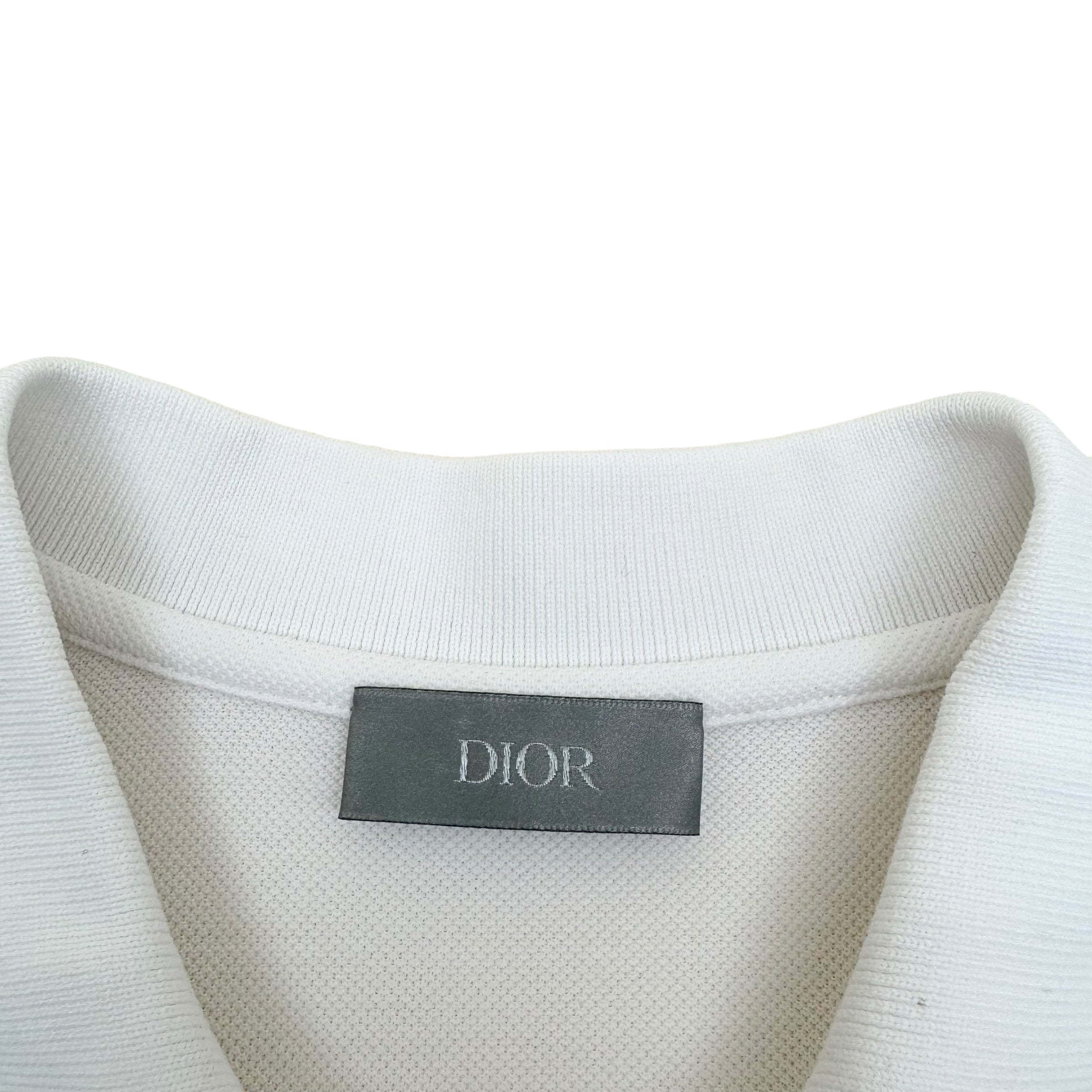 DIOR CD POLO SHIRT WHITE M