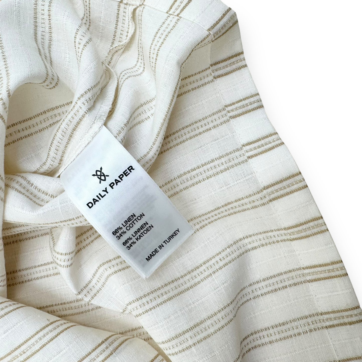 DAILY PAPER PIANKU LONG SLEEVE SHIRT BEIGE / YELLOW L